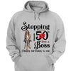 Personalized Stepping Into My 50th Live a Boss Hello 50th Birthday Shirts, Custom Birthday Shirts, Turning 50 Shirt, Gifts For Women, 50 And Fabulous Shirt, 1974 Shirt