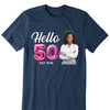 50th Birthday Shirt, Hello 50 Shirt, 1974 Birthday T-Shirt, Hello Fifty Shirt, Vintage 1974 T-shirt, 50th Bday Tshirt, 50th Birthday Gift