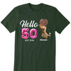 50th Birthday Shirt, Hello 50 Shirt, 1974 Birthday T-Shirt, Hello Fifty Shirt, Vintage 1974 T-shirt, 50th Bday Tshirt, 50th Birthday Gift