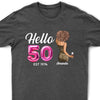 50th Birthday Shirt, Hello 50 Shirt, 1974 Birthday T-Shirt, Hello Fifty Shirt, Vintage 1974 T-shirt, 50th Bday Tshirt, 50th Birthday Gift