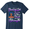 I Can Do ALl Things Through Christ Who Gives Me Strength Shirt, Customized Birthday Month Shirt For Girl, Custom Name Custom Date Birthday Gift Shirt