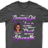 I Can Do ALl Things Through Christ Who Gives Me Strength Shirt, Customized Birthday Month Shirt For Girl, Custom Name Custom Date Birthday Gift Shirt