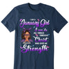 I Can Do ALl Things Through Christ Who Gives Me Strength Shirt, Customized Birthday Month Shirt For Girl, Custom Name Custom Date Birthday Gift Shirt