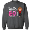 50th Birthday Shirt, Hello 50 Shirt, 1974 Birthday T-Shirt, Hello Fifty Shirt, Vintage 1974 T-shirt, 50th Bday Tshirt, 50th Birthday Gift