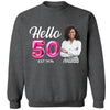 50th Birthday Shirt, Hello 50 Shirt, 1974 Birthday T-Shirt, Hello Fifty Shirt, Vintage 1974 T-shirt, 50th Bday Tshirt, 50th Birthday Gift