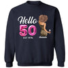 50th Birthday Shirt, Hello 50 Shirt, 1974 Birthday T-Shirt, Hello Fifty Shirt, Vintage 1974 T-shirt, 50th Bday Tshirt, 50th Birthday Gift