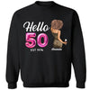 50th Birthday Shirt, Hello 50 Shirt, 1974 Birthday T-Shirt, Hello Fifty Shirt, Vintage 1974 T-shirt, 50th Bday Tshirt, 50th Birthday Gift