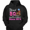 Blessed 50th Grace and Mercy Since 1974 Shirt, Hello 50 Shirt , 50th Birthday Gift for Women , 50th Birthday Gift