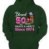 Blessed 50th Grace and Mercy Since 1974 Shirt, Hello 50 Shirt , 50th Birthday Gift for Women , 50th Birthday Gift