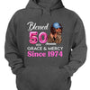 Blessed 50th Grace and Mercy Since 1974 Shirt, Hello 50 Shirt , 50th Birthday Gift for Women , 50th Birthday Gift