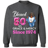 Blessed 50th Grace and Mercy Since 1974 Shirt, Hello 50 Shirt , 50th Birthday Gift for Women , 50th Birthday Gift