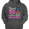 Blessed 50th Grace and Mercy Since 1974 Shirt, Hello 50 Shirt , 50th Birthday Gift for Women , 50th Birthday Gift