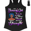 I Can Do ALl Things Through Christ Who Gives Me Strength Shirt, Customized Birthday Month Shirt For Girl, Custom Name Custom Date Birthday Gift Shirt