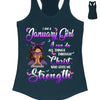 I Can Do ALl Things Through Christ Who Gives Me Strength Shirt, Customized Birthday Month Shirt For Girl, Custom Name Custom Date Birthday Gift Shirt