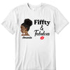 Personalized Fiffty And Fabulous Shirt, Birthday Women Shirt, Since 1974 Shirt, Birthday Shirt, Custom Age Women Shirt