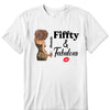 Personalized Fiffty And Fabulous Shirt, Birthday Women Shirt, Since 1974 Shirt, Birthday Shirt, Custom Age Women Shirt