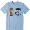 Personalized Fiffty And Fabulous Shirt, Birthday Women Shirt, Since 1974 Shirt, Birthday Shirt, Custom Age Women Shirt