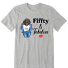 Personalized Fiffty And Fabulous Shirt, Birthday Women Shirt, Since 1974 Shirt, Birthday Shirt, Custom Age Women Shirt