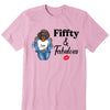Personalized Fiffty And Fabulous Shirt, Birthday Women Shirt, Since 1974 Shirt, Birthday Shirt, Custom Age Women Shirt