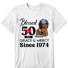 50th Birthday Shirts For Women, Blessed Birthday Tee Shirt, Custom Birthday Tee, Blessed By God, 1972 Birthday Shirt, Birthday Party Tee