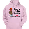 Personalized Faith and 50th Farvor Living My Best Life Shirt, Birthday Women Shirt, Since 1974 Shirt, Birthday Shirt