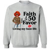 Personalized Faith and 50th Farvor Living My Best Life Shirt, Birthday Women Shirt, Since 1974 Shirt, Birthday Shirt