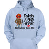Personalized Faith and 50th Farvor Living My Best Life Shirt, Birthday Women Shirt, Since 1974 Shirt, Birthday Shirt