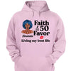 Personalized Faith and 50th Farvor Living My Best Life Shirt, Birthday Women Shirt, Since 1974 Shirt, Birthday Shirt
