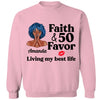 Personalized Faith and 50th Farvor Living My Best Life Shirt, Birthday Women Shirt, Since 1974 Shirt, Birthday Shirt