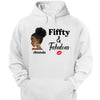 Personalized Fiffty And Fabulous Shirt, Birthday Women Shirt, Since 1974 Shirt, Birthday Shirt, Custom Age Women Shirt