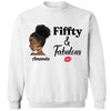 Personalized Fiffty And Fabulous Shirt, Birthday Women Shirt, Since 1974 Shirt, Birthday Shirt, Custom Age Women Shirt