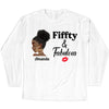 Personalized Fiffty And Fabulous Shirt, Birthday Women Shirt, Since 1974 Shirt, Birthday Shirt, Custom Age Women Shirt