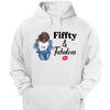 Personalized Fiffty And Fabulous Shirt, Birthday Women Shirt, Since 1974 Shirt, Birthday Shirt, Custom Age Women Shirt
