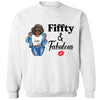 Personalized Fiffty And Fabulous Shirt, Birthday Women Shirt, Since 1974 Shirt, Birthday Shirt, Custom Age Women Shirt
