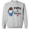 Personalized Fiffty And Fabulous Shirt, Birthday Women Shirt, Since 1974 Shirt, Birthday Shirt, Custom Age Women Shirt
