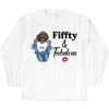 Personalized Fiffty And Fabulous Shirt, Birthday Women Shirt, Since 1974 Shirt, Birthday Shirt, Custom Age Women Shirt