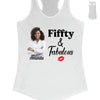 Personalized Photo Fiffty And Fabulous Shirt, Birthday Women Shirt, Since 1974 Shirt, Birthday Shirt, Custom Age Women Shirt