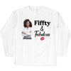 Personalized Photo Fiffty And Fabulous Shirt, Birthday Women Shirt, Since 1974 Shirt, Birthday Shirt, Custom Age Women Shirt