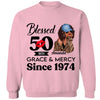 50th Birthday Shirts For Women, Blessed Birthday Tee Shirt, Custom Birthday Tee, Blessed By God, 1972 Birthday Shirt, Birthday Party Tee