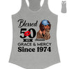 50th Birthday Shirts For Women, Blessed Birthday Tee Shirt, Custom Birthday Tee, Blessed By God, 1972 Birthday Shirt, Birthday Party Tee
