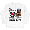 50th Birthday Shirts For Women, Blessed Birthday Tee Shirt, Custom Birthday Tee, Blessed By God, 1972 Birthday Shirt, Birthday Party Tee