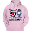Customized 50th Birthday Shirts For Women, Blessed Birthday Tee Shirt, Custom Birthday Tee, Blessed By God, 1972 Birthday Shirt, Birthday Party Tee