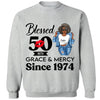 Customized 50th Birthday Shirts For Women, Blessed Birthday Tee Shirt, Custom Birthday Tee, Blessed By God, 1972 Birthday Shirt, Birthday Party Tee
