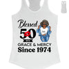 Customized 50th Birthday Shirts For Women, Blessed Birthday Tee Shirt, Custom Birthday Tee, Blessed By God, 1972 Birthday Shirt, Birthday Party Tee