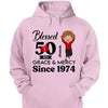 Customized 50th Birthday Shirts For Women, Blessed Birthday Tee Shirt, Custom Birthday Tee, Blessed By God, 1972 Birthday Shirt, Birthday Party Tee