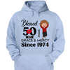 Customized 50th Birthday Shirts For Women, Blessed Birthday Tee Shirt, Custom Birthday Tee, Blessed By God, 1972 Birthday Shirt, Birthday Party Tee