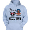 Customized 50th Birthday Shirts For Women, Blessed Birthday Tee Shirt, Custom Birthday Tee, Blessed By God, 1972 Birthday Shirt, Birthday Party Tee