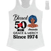 Customized 50th Birthday Shirts For Women, Blessed Birthday Tee Shirt, Custom Birthday Tee, Blessed By God, 1972 Birthday Shirt, Birthday Party Tee