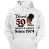 Customized 50th Birthday Shirts For Women, Blessed Birthday Tee Shirt, Custom Birthday Tee, Blessed By God, 1972 Birthday Shirt, Birthday Party Tee