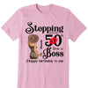 Customized Birthday Queen Stepping Into My 50th Live a Boss shirt, Faith and Favor Living My Blessed Life, Bling Shirt, Birthday Shirt Women, Birthday shirt